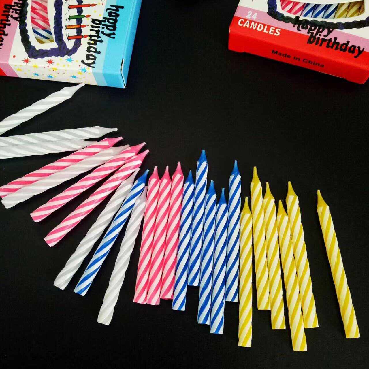 生日蜡烛蛋糕装饰创意彩色条纹螺旋螺纹无烟儿童派对烘焙用品插件,节庆用品/礼品,节日装扮用品,淘宝优惠券,粉丝福利购,淘宝优惠卷