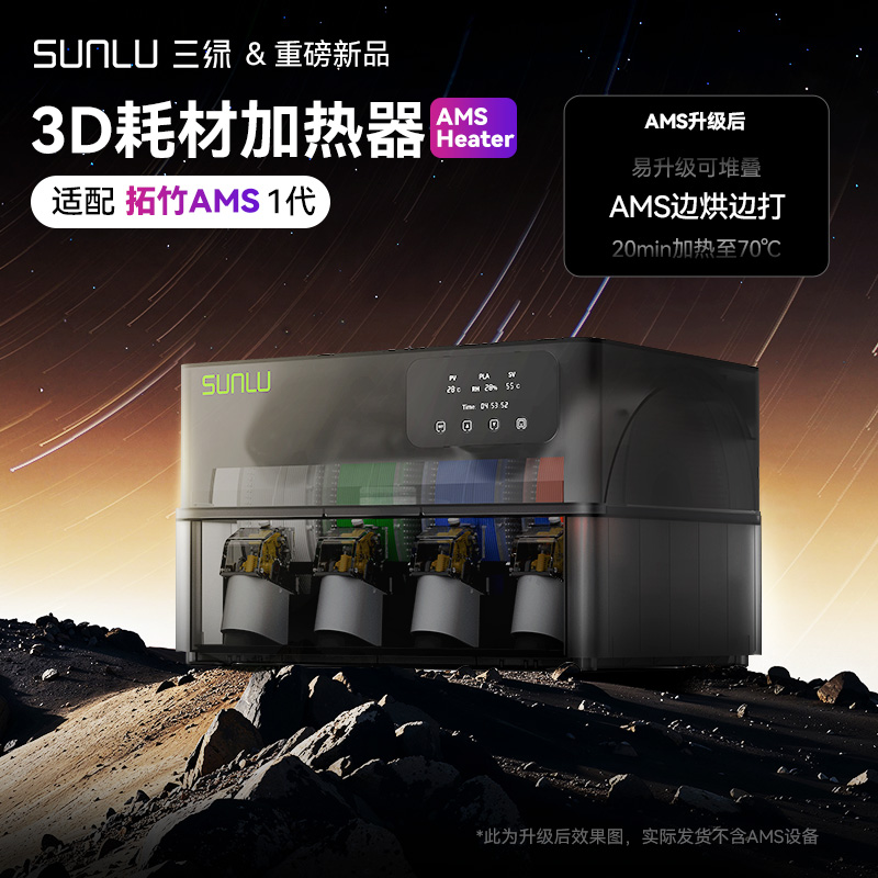 适用拓竹AMS一代焕新升级三绿AMS