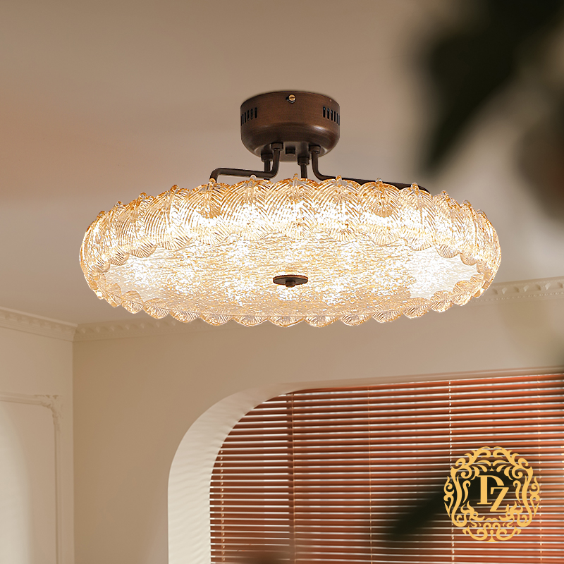 帝赞 卧室吸顶灯中古现代简约全光谱2025新款客厅主灯轻奢高级感