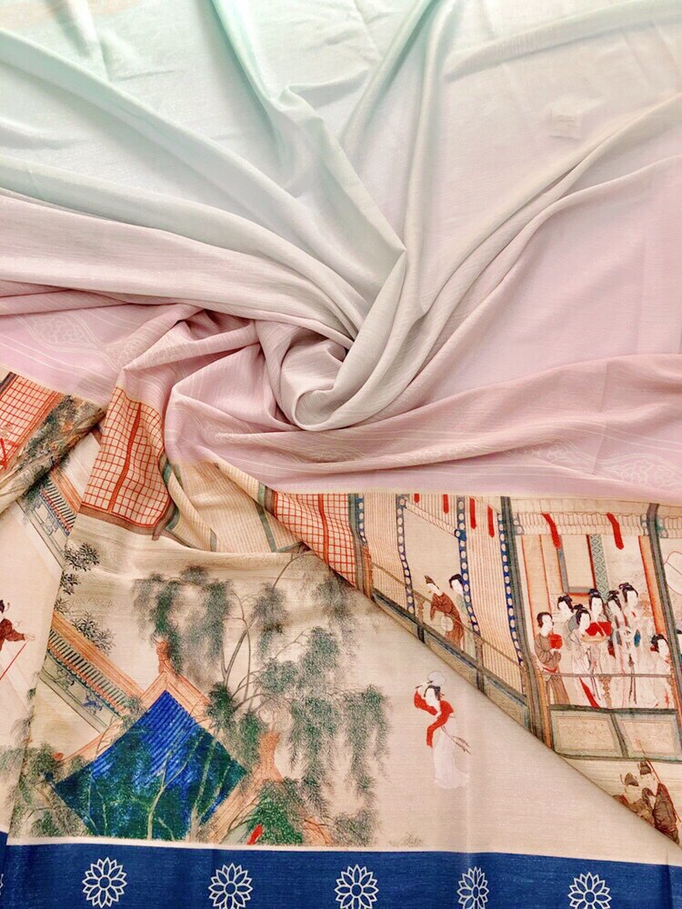 Xianyao Sheng Song Original Chiffon Hanfu cloth Spring Palace Hanfu Horse face skirt Ruskirt Fabricin the Textile fabrics/Accessories/Supporting, Fabric/Cloth category - from Buy2taobao.com to provide professional Taobao agent buy service