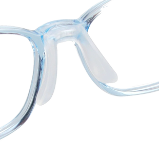 儿童眼镜鼻托一体式连体马鞍八字形硅胶插入卡式防滑鼻托眼镜配件