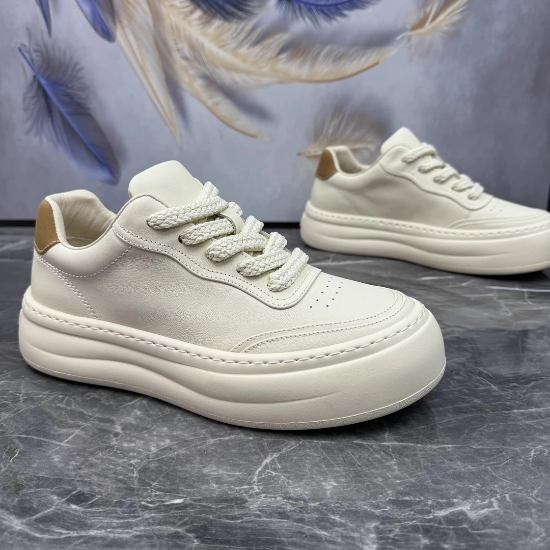 帕达索男鞋秋季新款百搭透气厚底