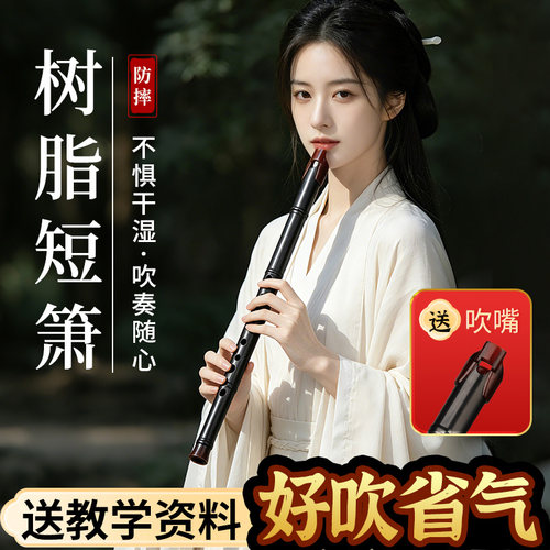 树脂洞箫短箫乐器CDF调六孔箫笛