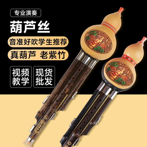 防摔紫竹葫芦丝成人儿童专业演奏