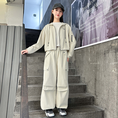 女大童春秋款套装2025新款运动装