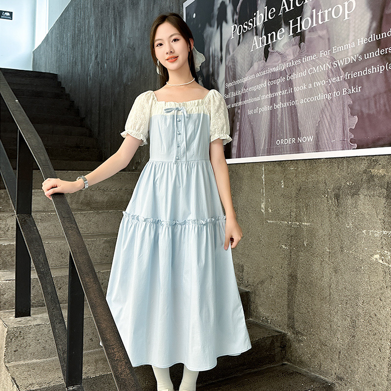 女大童夏季连衣裙2025新款儿童洋气初中中生高级感女童超好看裙子