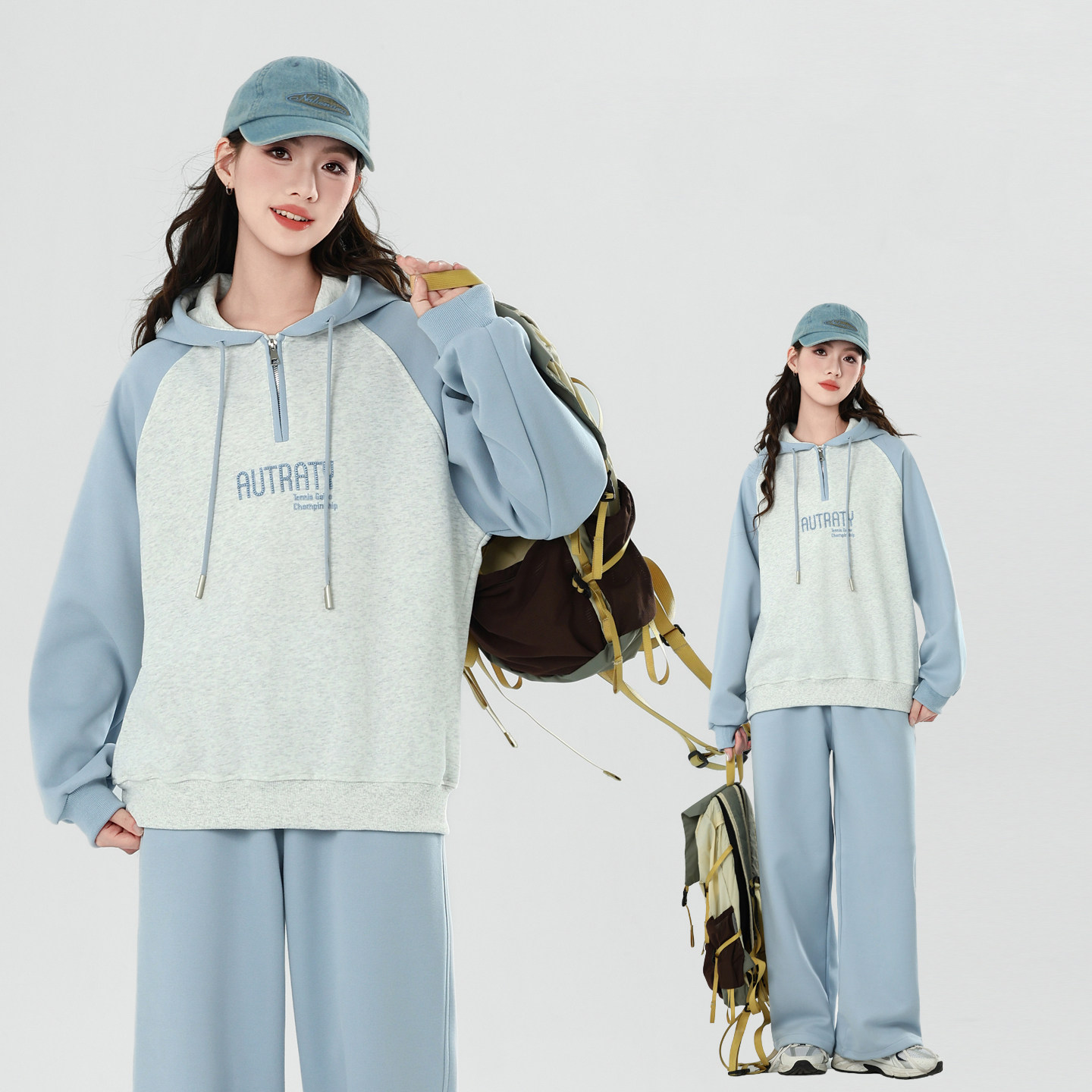 初中学生时尚女孩春秋季运动休闲套装高中生少女装2026大童高级感