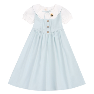 女童连衣裙夏装2026新款儿童洋气夏天高端裙子大童女孩子夏季长裙