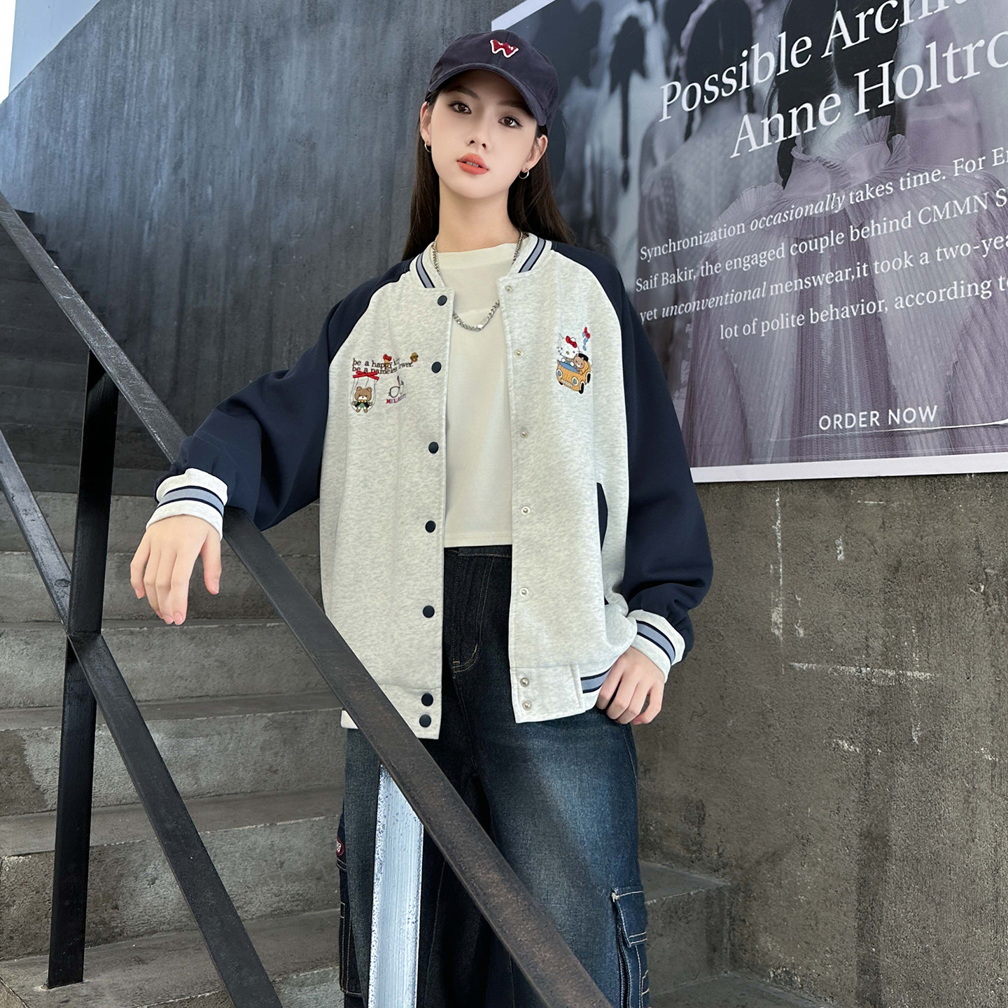 女童捧球服外套春秋2026新款儿童洋气春季大童最新款初中学生上衣
