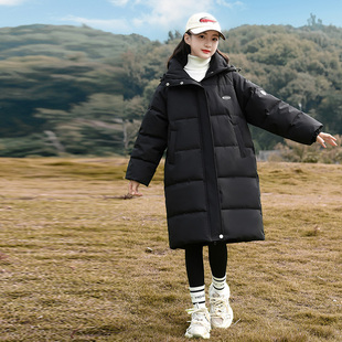 女大童棉服2025新款儿童洋气冬季加厚保暖棉袄女童冬款中长款棉衣