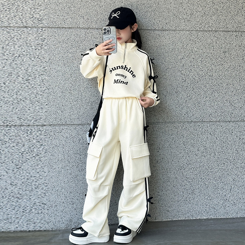 韩版棉两件套春秋款网红套装女孩