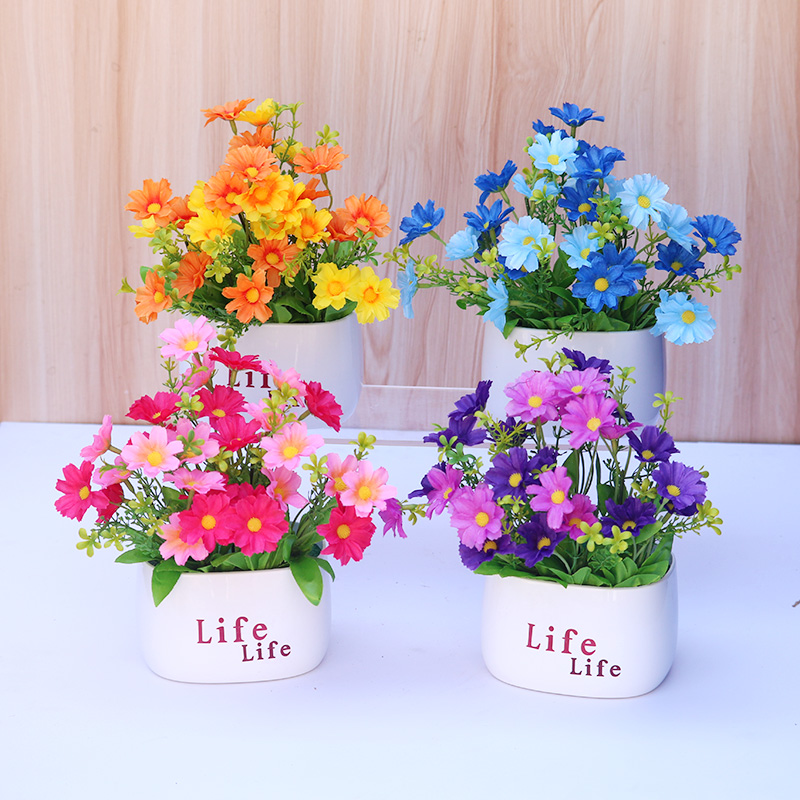 小雏菊花迷你绿植盆栽装饰品