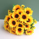 仿真花向日葵花束假花绢花插花太阳花室内家居客厅桌面装 饰小摆件