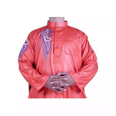 Silk velvet shiny long sleeved robe exquisite small stand