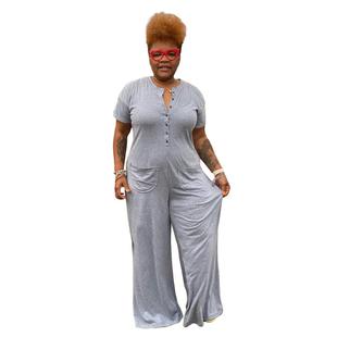 Large size women's jumpsuit, fat woman 大码女装连体裤肥婆
