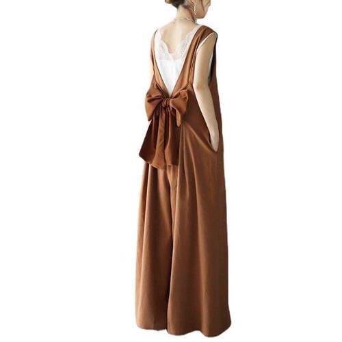 Colorful Japanese style back strap pants with side