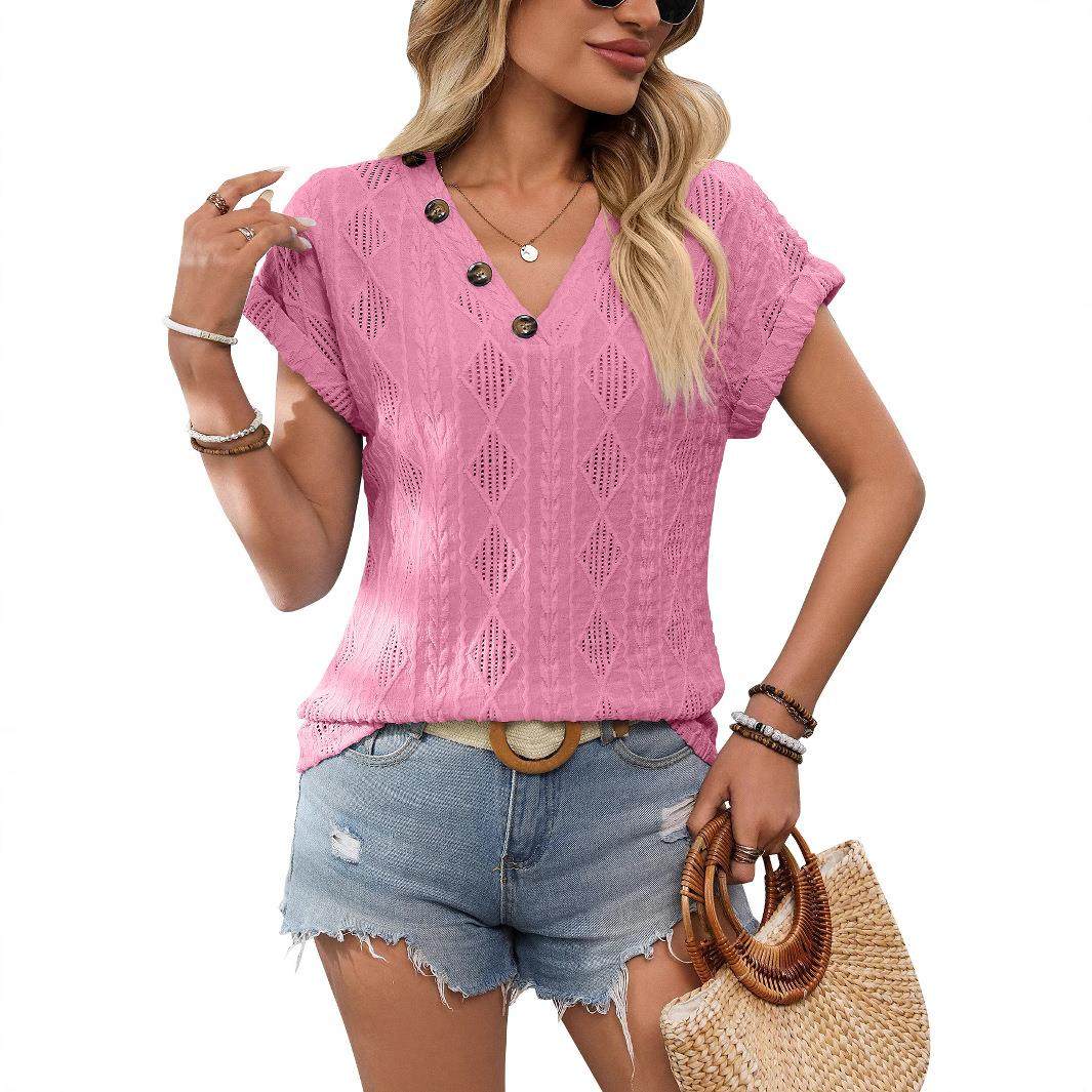 Short sleeved T-shirt top for women 短袖T恤上衣女