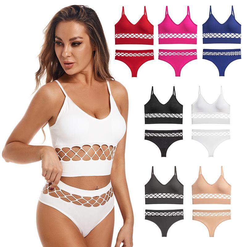 Underwear set for women, thin cut without underwire bra,