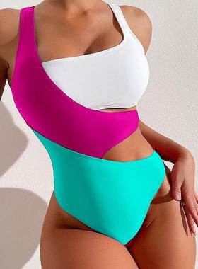 One piece swimsuit for women, conservative bikini