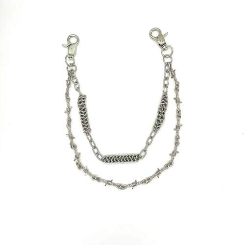 Platinum bag chain accessories Thorn double-layer handmade