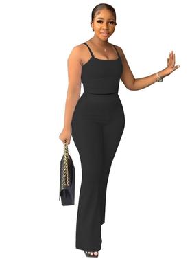 Light mature style vest, flared pants, women's