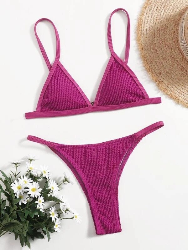 Sexy Triangle Swimwear Women's Swimwear Solid Color Special