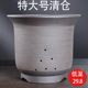宜兴紫砂花盆兰花君子兰茶花桂花种树盆大口径陶瓷盆清仓特价 包邮