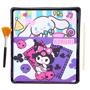 沙画儿童女孩diy手工魔法彩沙砂公主库洛创意米沙画雪花泥画填色