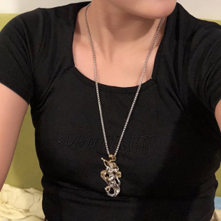 重生之门庄文杰同款项链钛钢链条项链王俊凯古巴链个性毛衣链男女