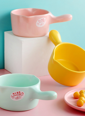 陶瓷单柄小奶锅儿童宝宝婴儿辅食小火炉煮茶小砂锅热牛奶迷你小锅