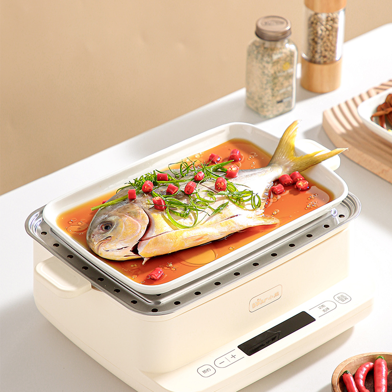 LAISSEZ蒸鱼盘陶瓷家用长方形