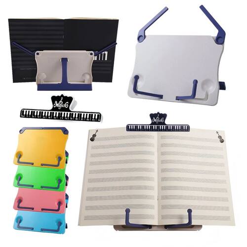 Portable Reading Stand, Music Score Stand, Music Score Clip,