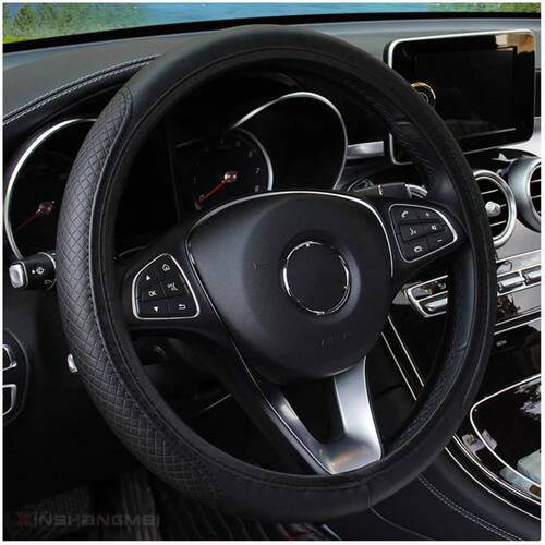 Car Steering Wheel Cover Microfiber Leather Anti Slip Cushio