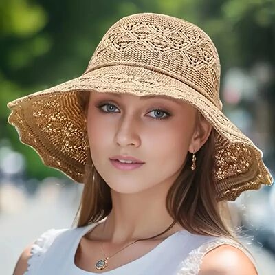 Summer Mesh Sun Hats Korean Version New Straw Hat Women Summ