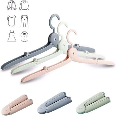 1/3/5PCS Travel Foldable Hangers Portable Clothes Rack Trave
