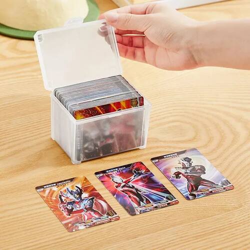 2/4PCS Small Semi-Transparent Plastic Cards Cases Folder Mat