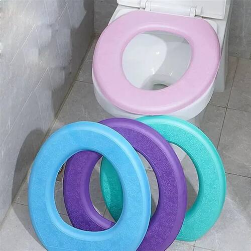 Washable Toilet Seat Cover Waterproof Sticker Foam Toilet Li