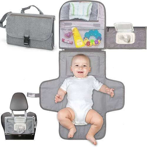 The Ultimate Baby Changing Mat & Stroller Hanging Basket: Su