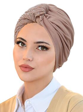 Turban cap hat 打底头巾帽多色套头帽幻灯丝扭扭包头帽