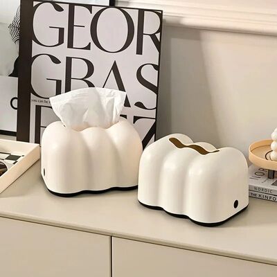Luxury Creative Milk Cloud Living Room Tissue Box Wall Mount