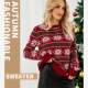 Jumper 圣诞女毛衣针织衫 femme Women Knitted Christmas sweater