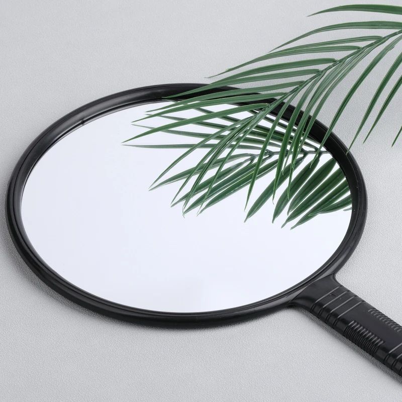 Large-sized Handheld Mirror for Beauty and Hair Care, Round图片