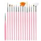 Paint Detail Brush Set 15pcs Miniature Fine