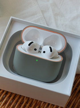Airpods 4代保护套硅胶蓝牙耳机壳套防摔防滑硅胶TPU三重材质硅胶壳分体亲肤耳机壳