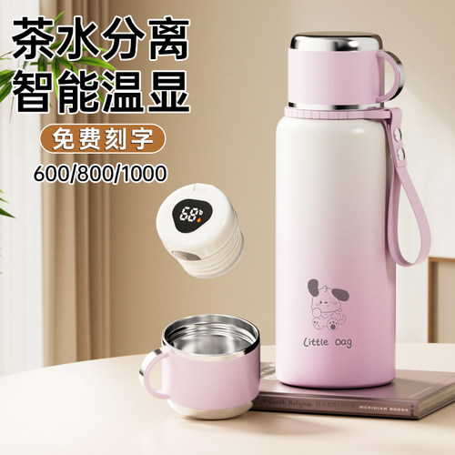 保温杯女生2026新款高颜值大容量水杯子便携泡茶水壶定制生日礼物