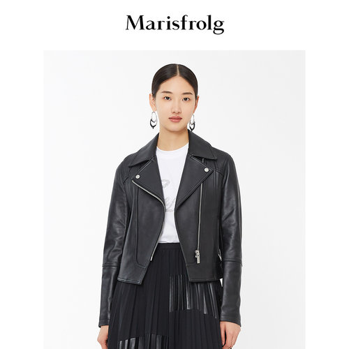 Marisfrolg玛丝菲尔秋季新款皮上衣