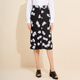 艺术感时尚 玛丝菲尔奥莱春季 新款 花卉印花a字半身裙