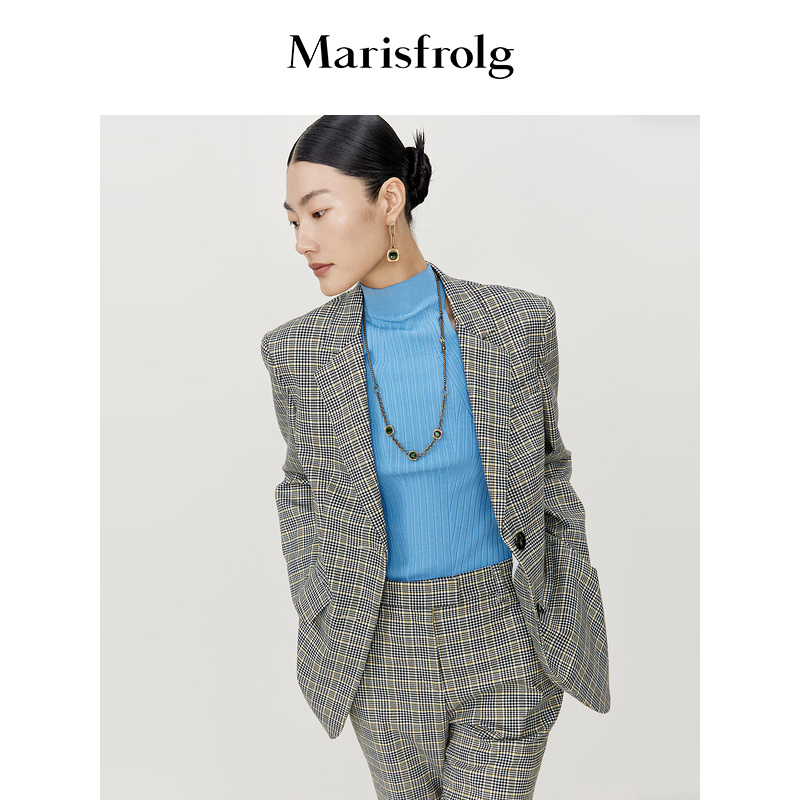 玛丝菲尔常规通勤长袖职场西装