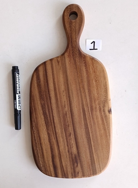 处理黑胡桃木菜板整实木小切菜板面包吐司牛排砧板家用水果辅食板