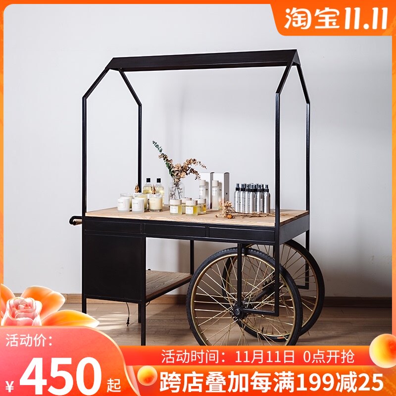 多功能小推车餐车花车夜市摆摊车大促销车店铺营业商场展示可移动